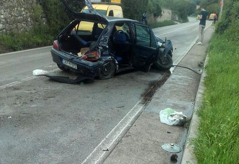 Mostar: U težoj prometnoj nesreći ozlijeđene dvije osobe