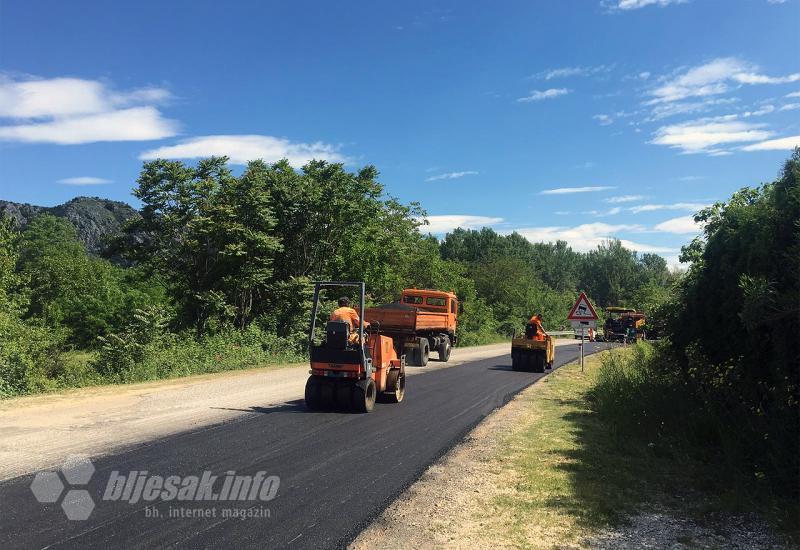 Magistralna cesta između Mostara i Čapljine dobiva novi asfalt