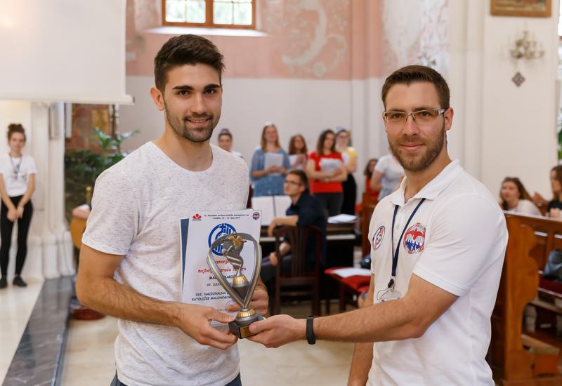Mario Marić iz Stoca - najbolji igrač završnice KMNL-a - Župa sv. Ilije Proroka iz Stoca – pobjednik je KMNL-a 2019.