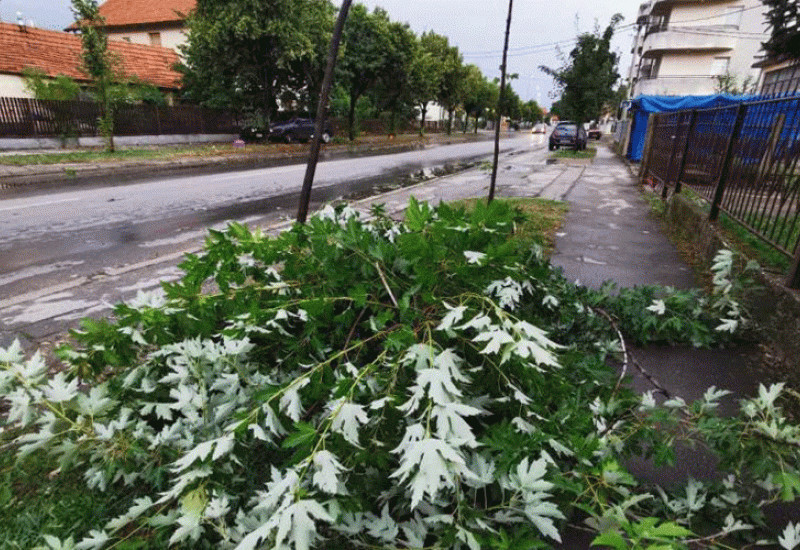 Posljedice nevremena u Bijeljini - Oluja u Bijeljini: Jedna osoba poginula, a deset povrijeđenih