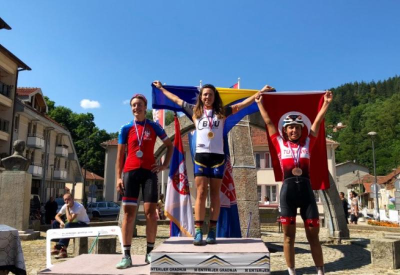 Lejla Tanović na prvom mjestu - Bh. biciklistkinja prva na Balkanu