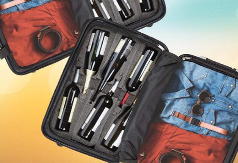 Idealni koferi za putovanja - Hit za putovanja: Kofer s pretincima za 12 boca vina