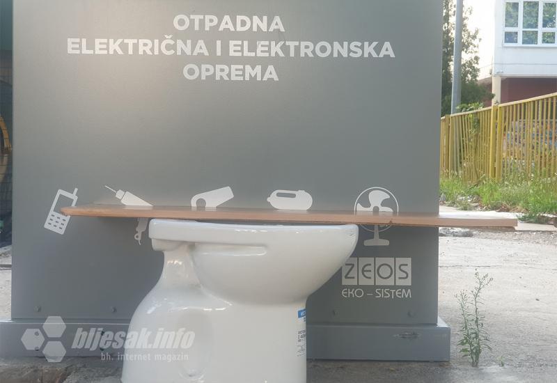 Otkriveno čemu služi wc-školjka uz električni otpad u Mostaru