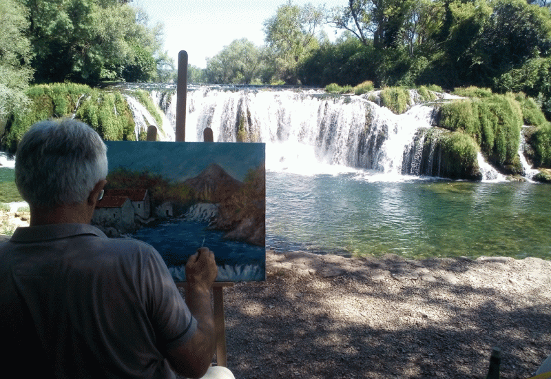 Rijeka Trebižat inspirirala slikare na likovnoj koloniji