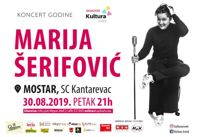 Još sutra kupite povoljnije ulaznice za speklakl Marije Šerifović u Mostaru