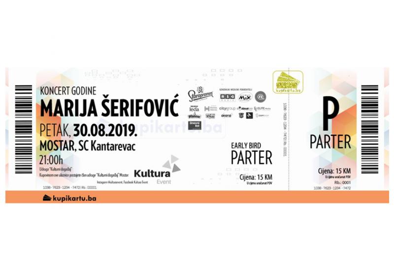 Marija Šerifović @ S.C. Kantarevac - Još sutra kupite povoljnije ulaznice za speklakl Marije Šerifović u Mostaru