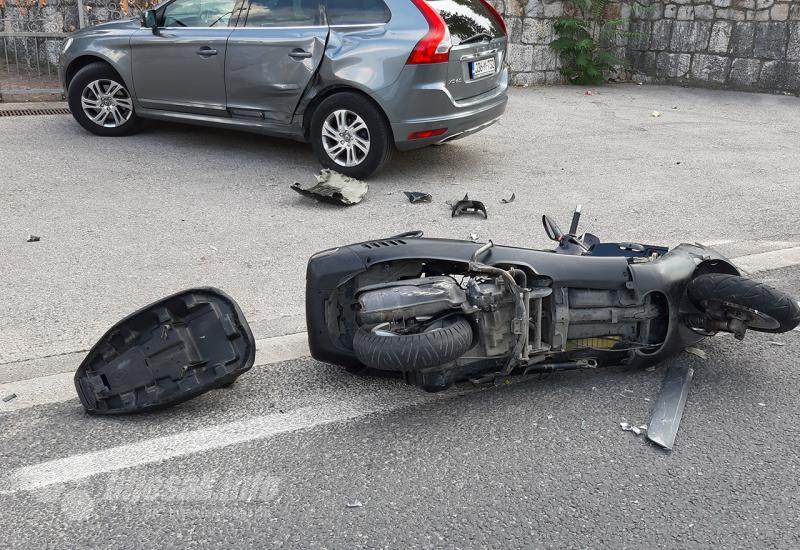 Prometna nesreća u Mostaru - Prometna nesreća u Mostaru, motorist ozlijeđen