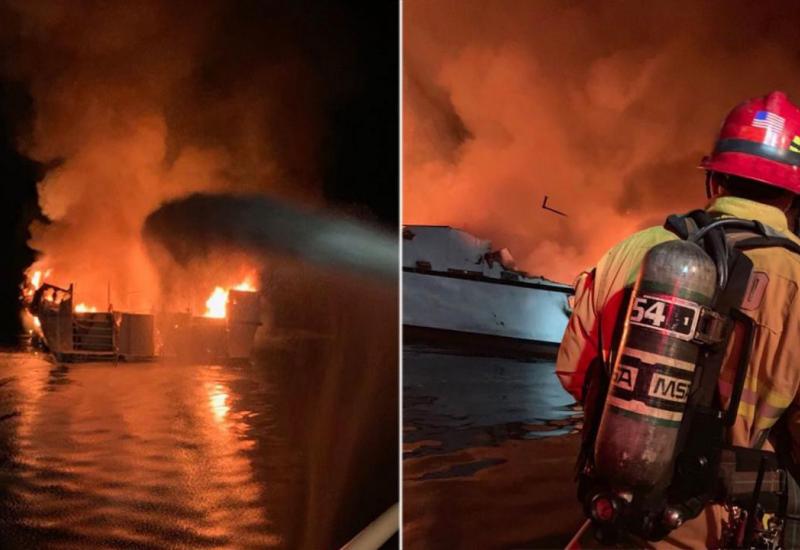 Požar na brodu u SAD-u, traga se za najmanje 33 osobe