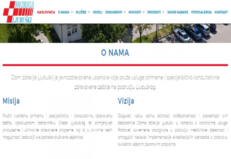Dom zdravlja Ljubuški dobio novu web stranicu