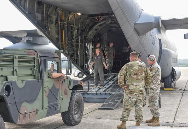 Obuka pripadnika logističkih bataljuna OS BiH na avionu C-130