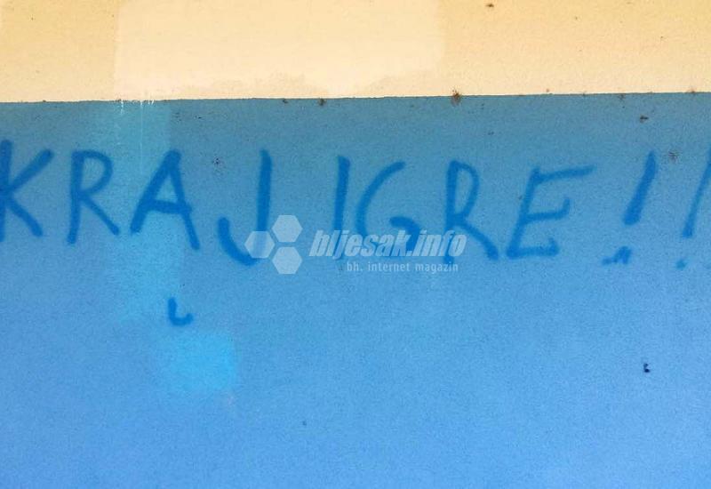 Kamp NK Široki Brijeg išaran prijetećim i uvredljivim grafitima, otkriveni počinitelji