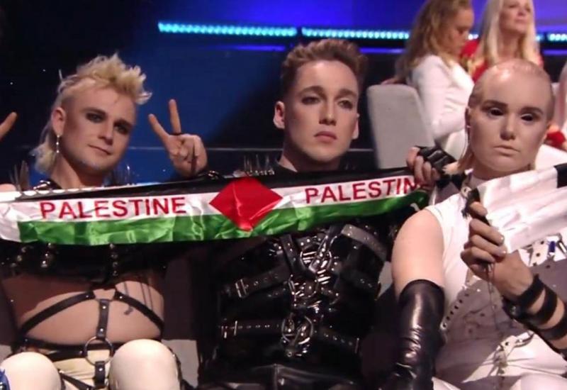 Islandska televizija kažnjena zbog isticanja zastave Palestine na Eurosongu