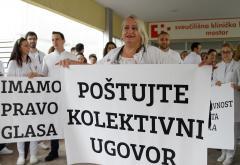 Liječnici ispred SKB Mostar: 'Tražimo samo da pregovaramo u svoje ime'