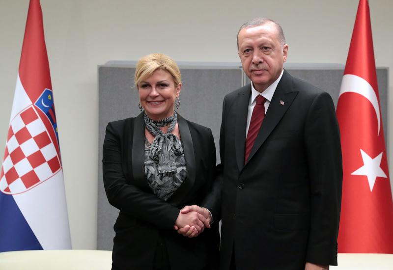 Grabar Kitarović i Tayyip Erdogan - Hrvatska predsjednica sastala se sa Erdoganom