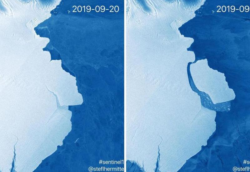 Santa leda teška 315 milijardi tona odvojila se od Antarktike