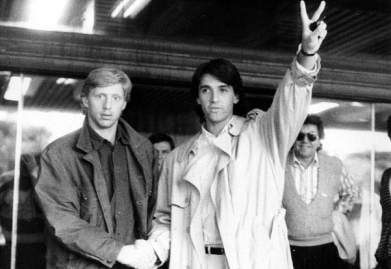 Boris Becker i Slobodan Živojinović - Živojinović i Becker prije 32 godine igrali na Marakani 