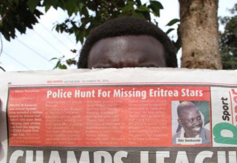 Napisi u medijima: Policija traga za bjeguncima - Nogometaši Eritreje nestali u Ugandi