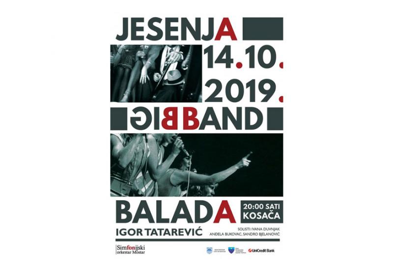 Koncert 'Jesenja Big Band Balada' u Mostaru