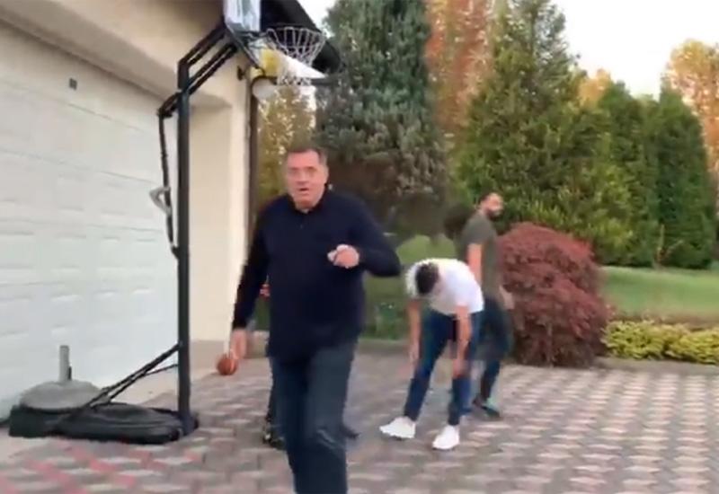 Milorad u akciji - Dodik pokazao umijeće u košarci