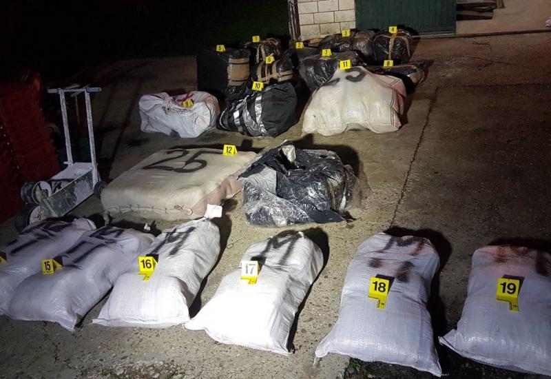Čapljina: Pronađeno više stotina kilograma skunka, uhićene četiri osobe