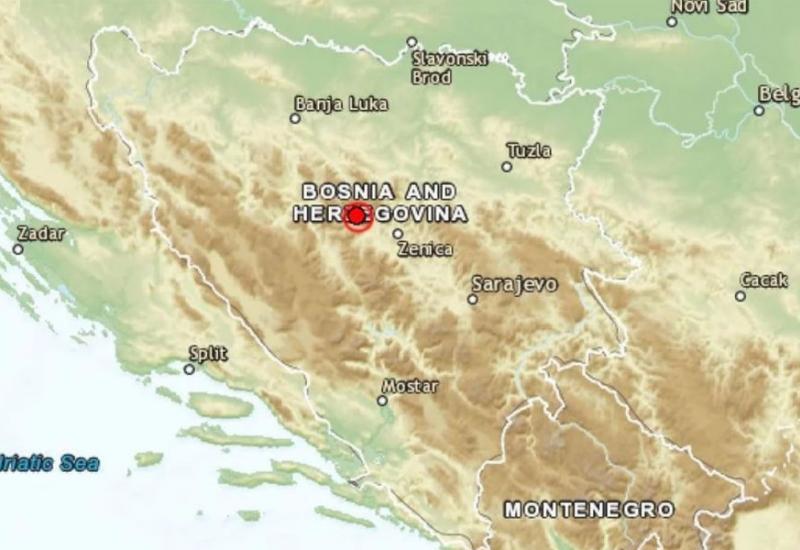 Epicentar potresa - Jak potres pogodio BiH 