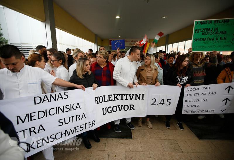 Štrajk upozorenja zaposlenika SKB Mostar - Masatović: Pozivamo Vladu da još jednom razmotri naše prijedloge