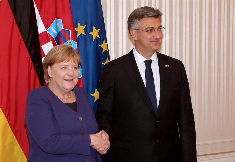 Plenković-Merkel: Poticat ćemo Albaniju i S. Makedoniju na dodatne reforme