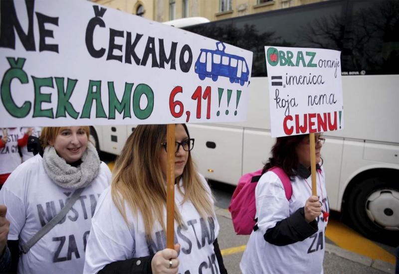 Prosvjed sindikata obrazovanja u Hrvatskoj - Prosvjed učitelja u Hrvatskoj: Ovo je pokret za bolje obrazovanje i budućnost države