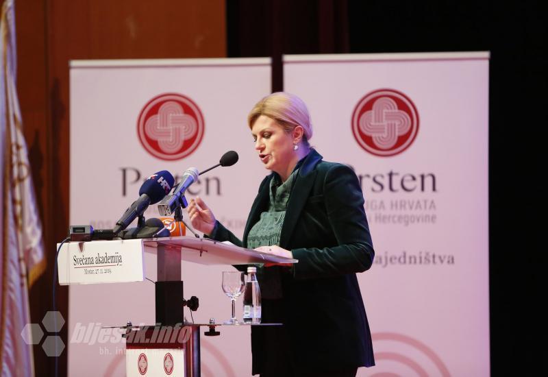Hrvatska predsjednica u Mostaru - Grabar Kitarović u Mostaru