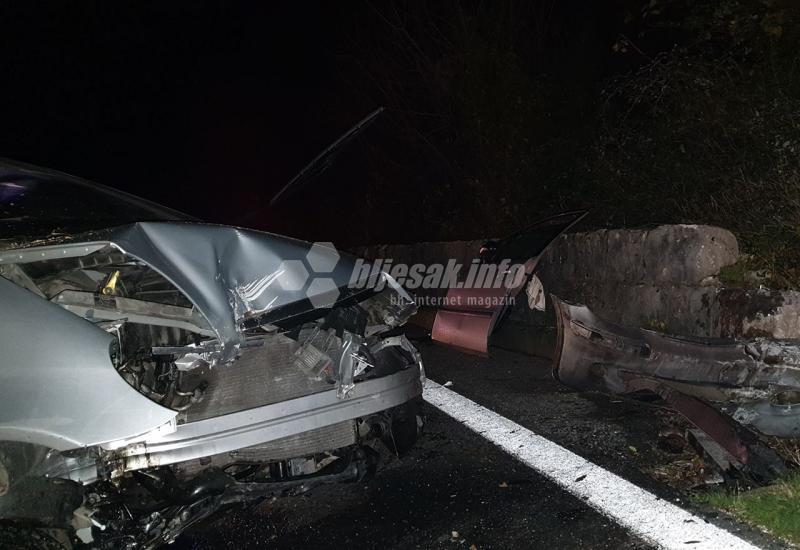 Prometna nesreća između Mostara i Čapljine: Tri osobe ozlijeđene