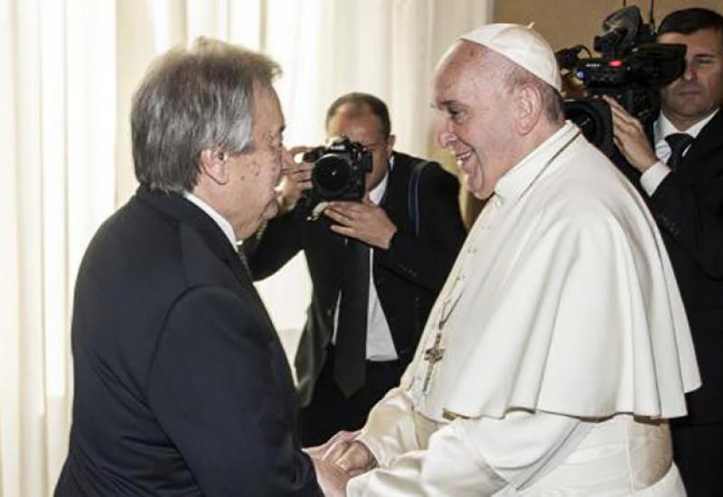 Papa Franjo i Antonio Guterres - Papa Franjo i Guterres: Sjetite se djece koja umiru od gladi