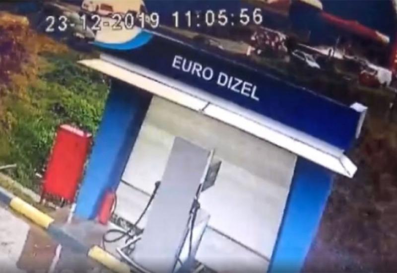 Objavljena snimka eksplozije na benzinskoj postaji