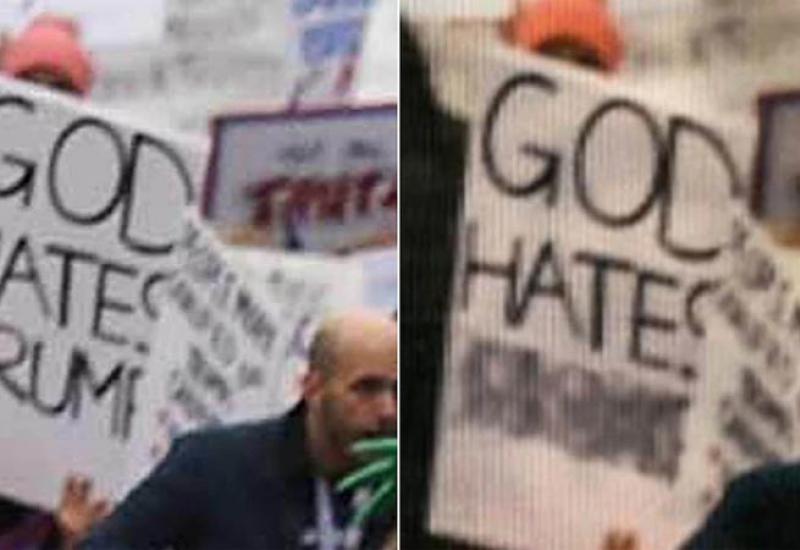 God hates Trump - Sakrili da 