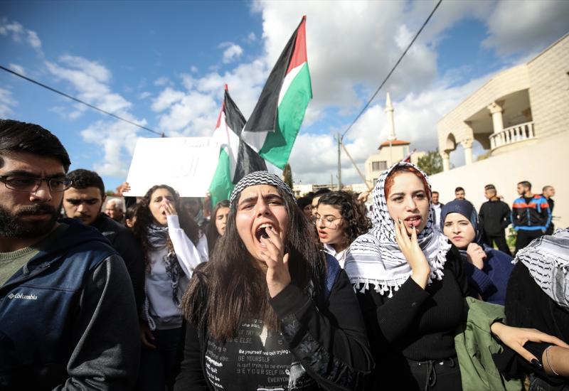 Palestinci u Izraelu prosvjedovali protiv Trumpovog "mirovnog plana"