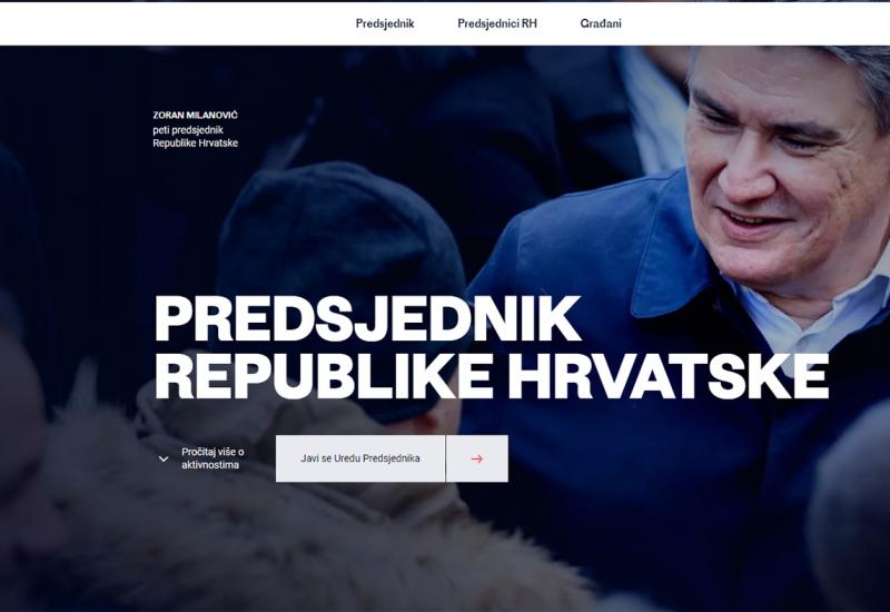 'Otvorena' web stranica predsjednika Milanovića 