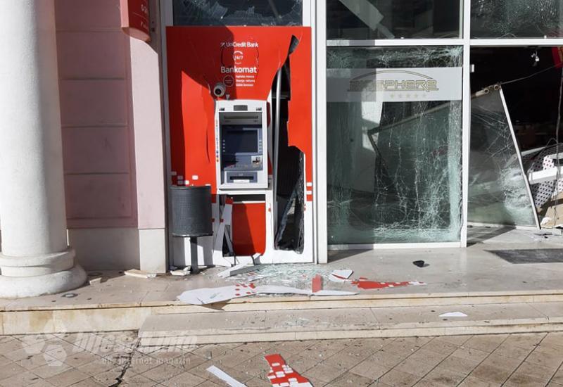Uništen bankomat u Fejićevoj ulici - Raznesen bankomat u Mostaru