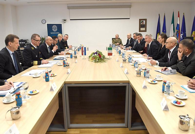 Sastanak ministarstava obrane Italije i RH - Ministri obrane Hrvatske i Italije za EU put Zapadnog Balkana