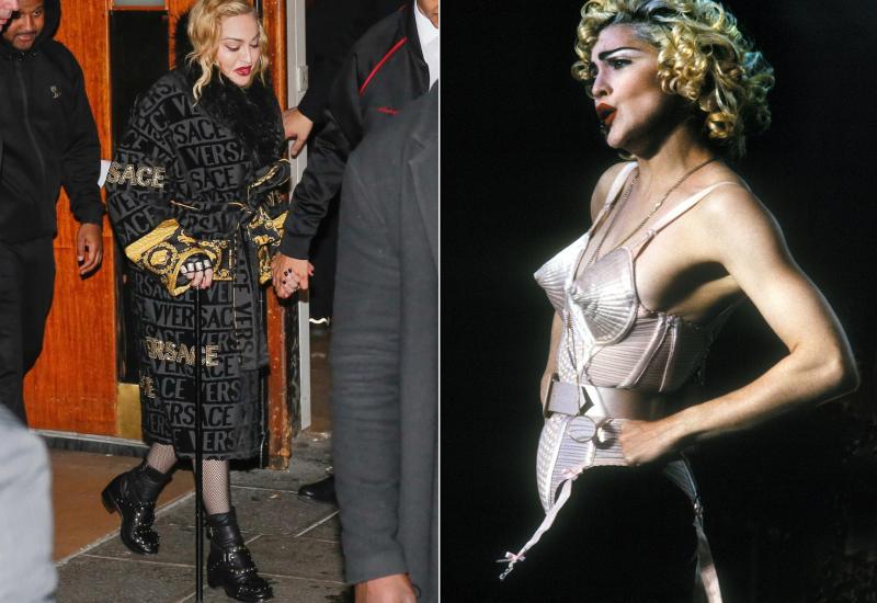 Pop kraljica - sa štapom i u mladosti... - Dečko ju je držao za ruku dok se Madonna oslanjala na štap