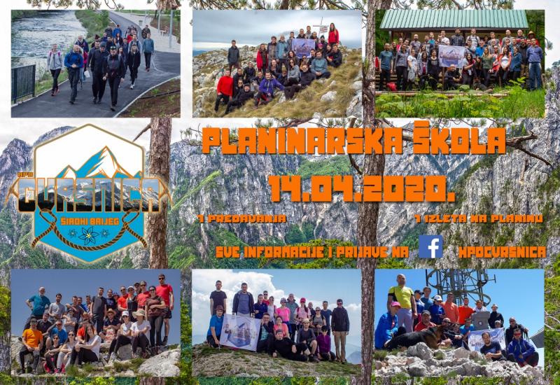 HPD Čvrsnica organizira planinarsku školu