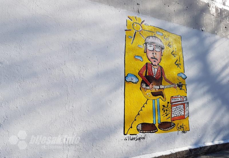 Vinko Ćemeraš dobio mural u rodnoj Čapljini