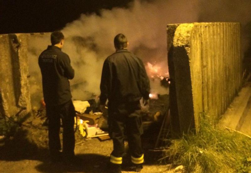Požar u Franjevačkoj - Gori smeće: Požari na dva mjesta u Mostaru