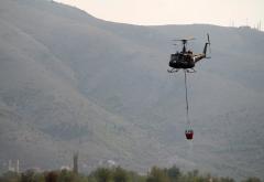 Helikopter OS BiH i danas u akciji kraj Mostara; Vatra i dalje gori