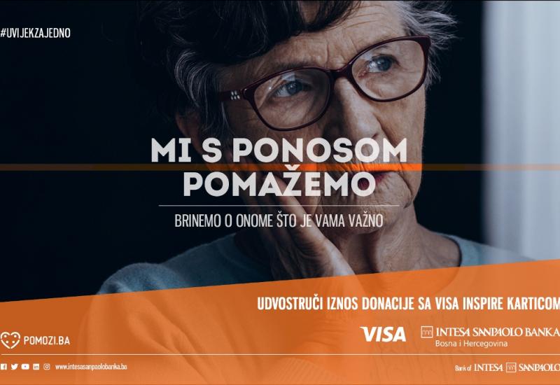 Intesa Sanpaolo Banka BiH i Visa pokreću lanac donacija za Pomozi.ba