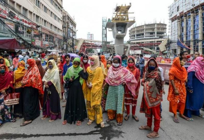 Tekstilni radnici u Bangladešu prosvjeduju usprkos restriktivnim mjerama