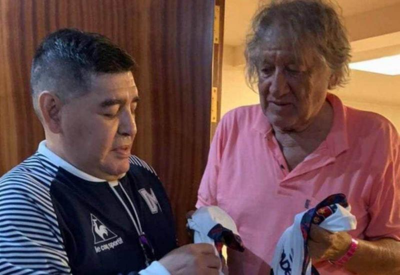 Diego Maradona i Tomás Felipe Carlovich u veljači 2020. godine u Rosariju - Maradona se oprostio od  
