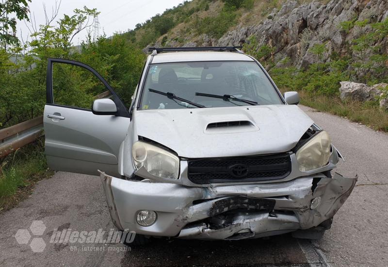 Prometna nesreća na putu za Gorance - Sudar Golfa i Toyote na putu za Gorance
