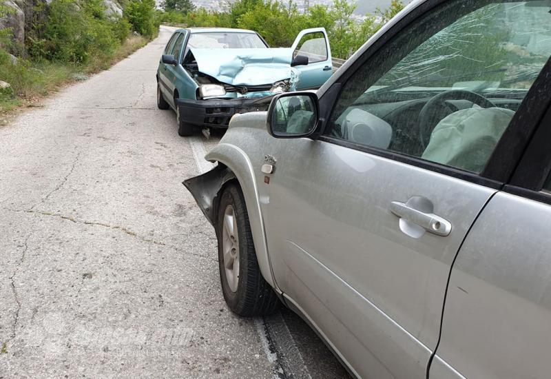 Prometna nesreća na putu za Gorance - Sudar Golfa i Toyote na putu za Gorance