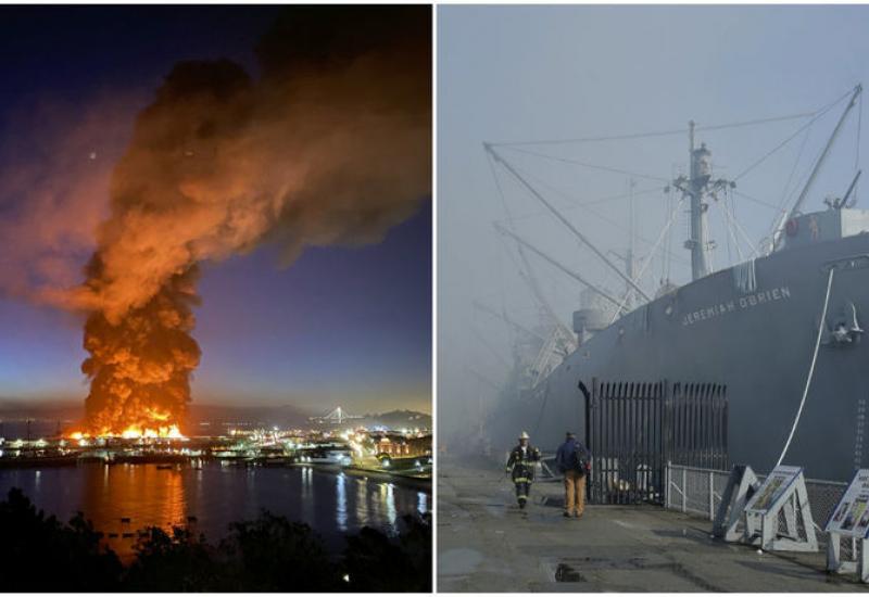Požar u San Franciscu zahvatio Fisherman's Wharf, povijesni brod neoštećen