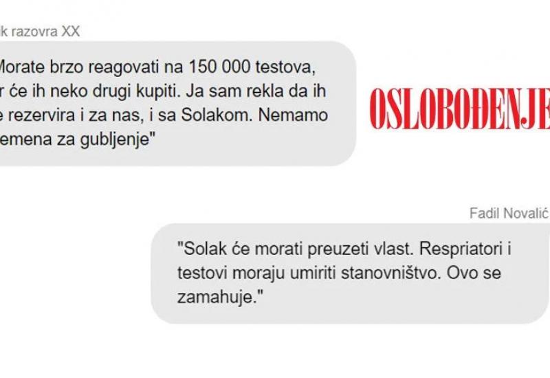 Objavljene prepiske Novalića zbog kojih je uhićen - Objavljene prepiske Novalića zbog kojih je uhićen