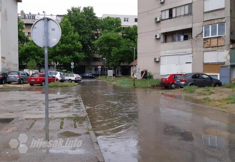 Poplivala Splitska ulica u Mostaru
